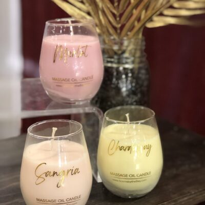 Wine Massage Oil Candles