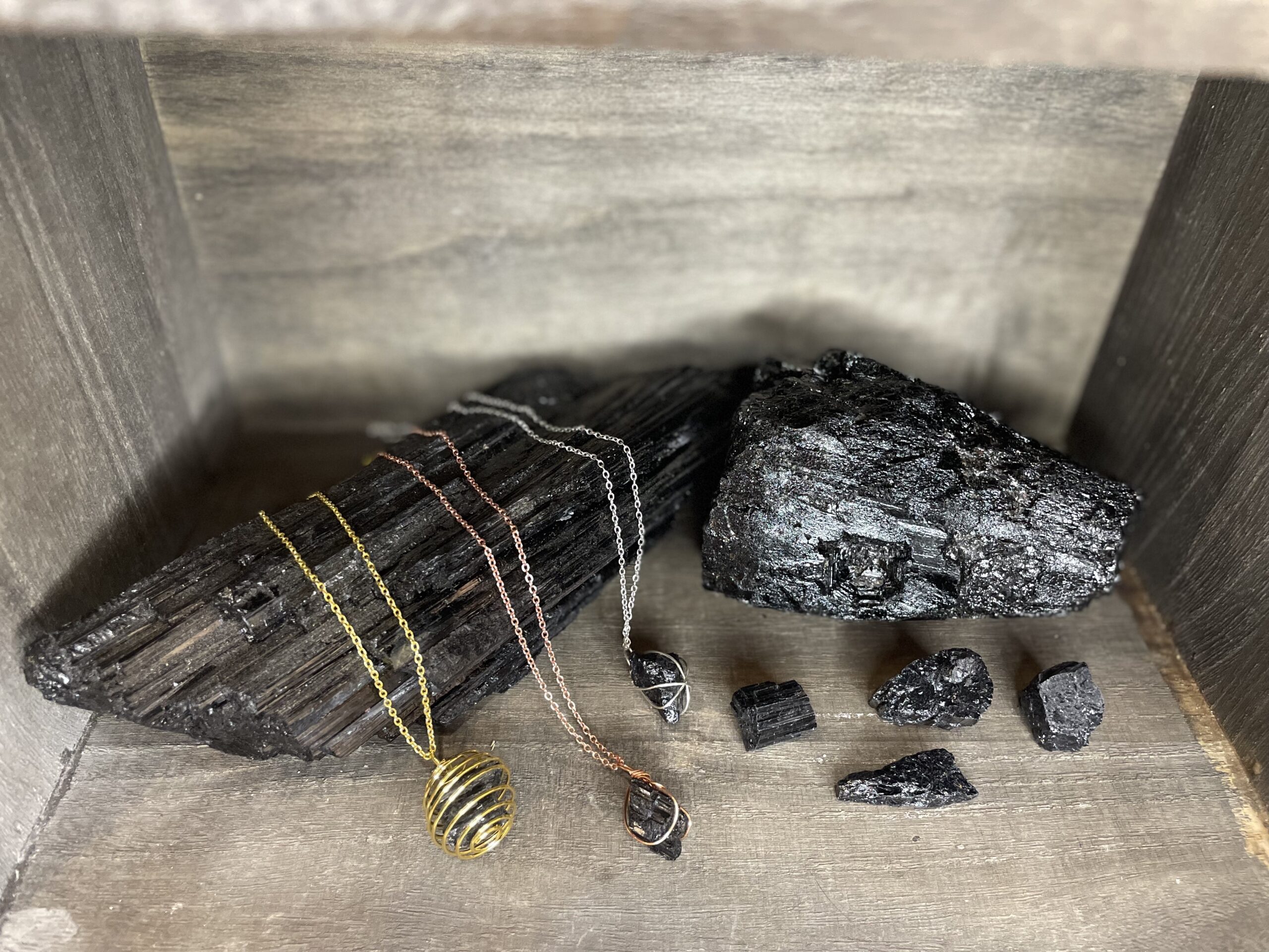 Black Tourmaline Crystals