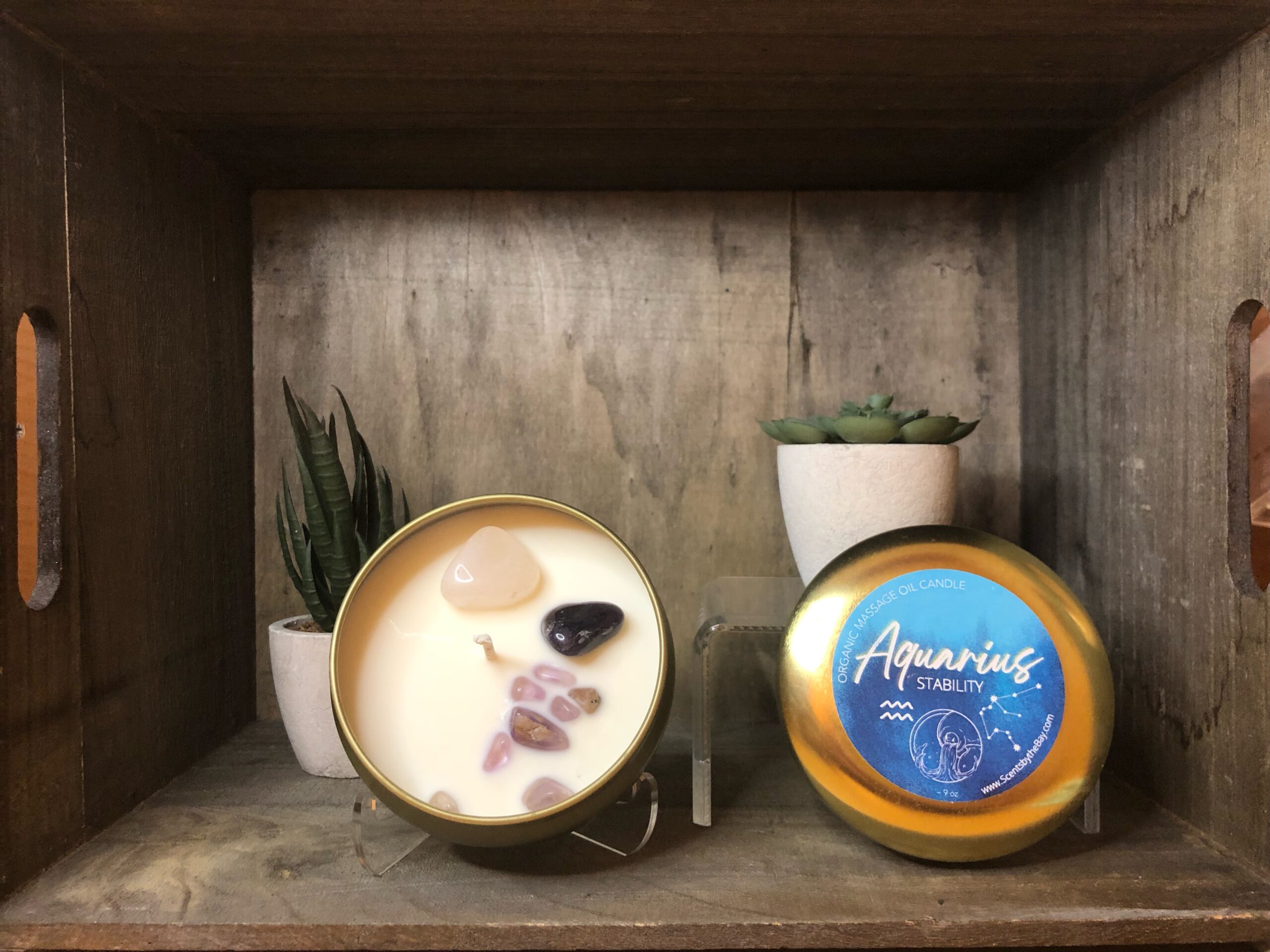 Aquarius Massage Oil Candle