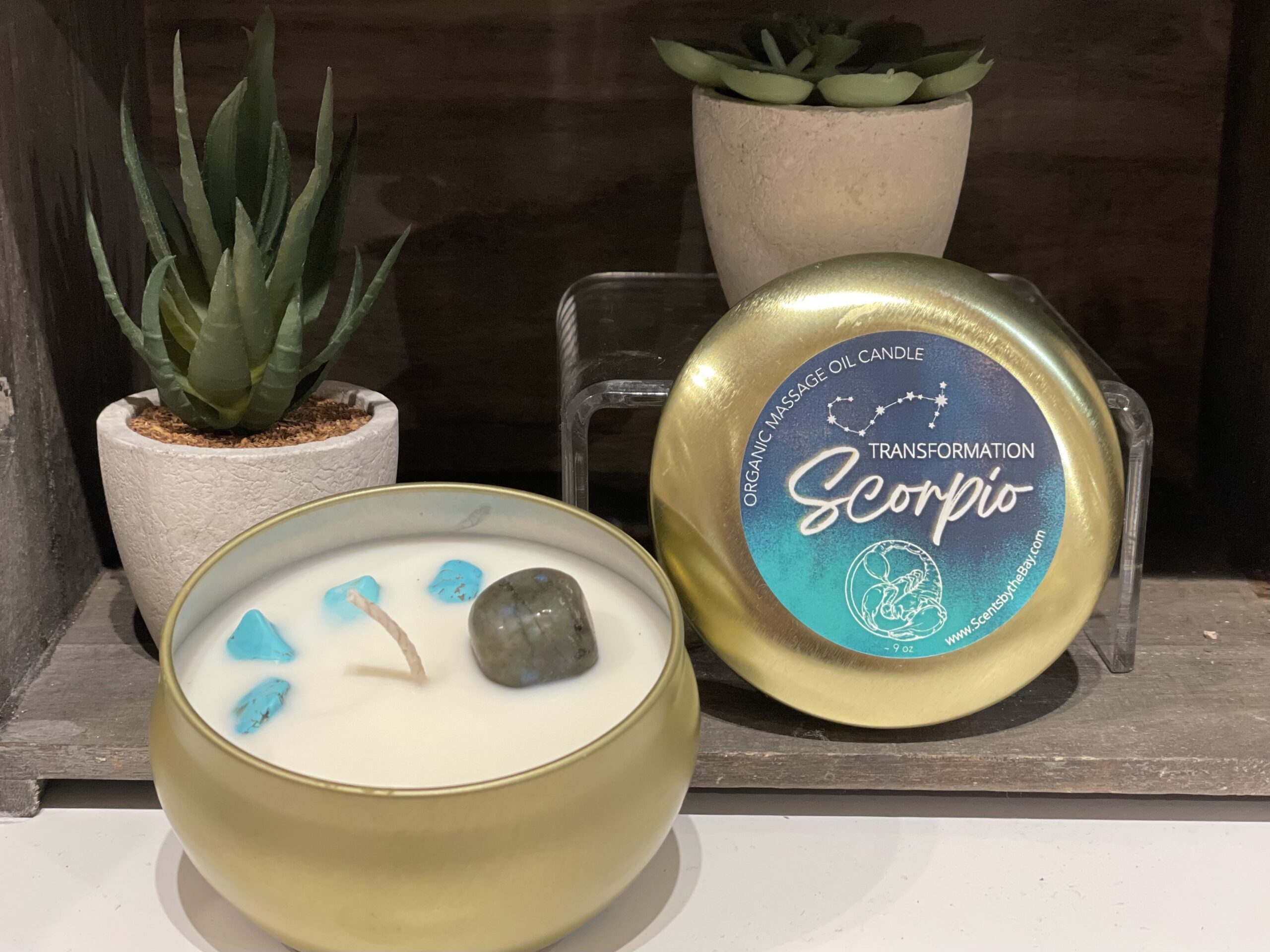 Scorpio Massage Oil Candle