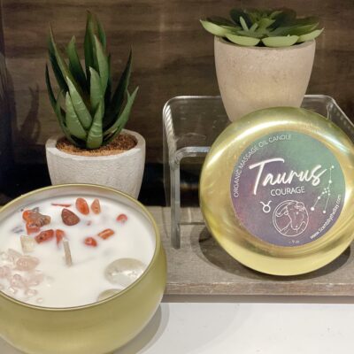 Taurus Massage Oil Candle