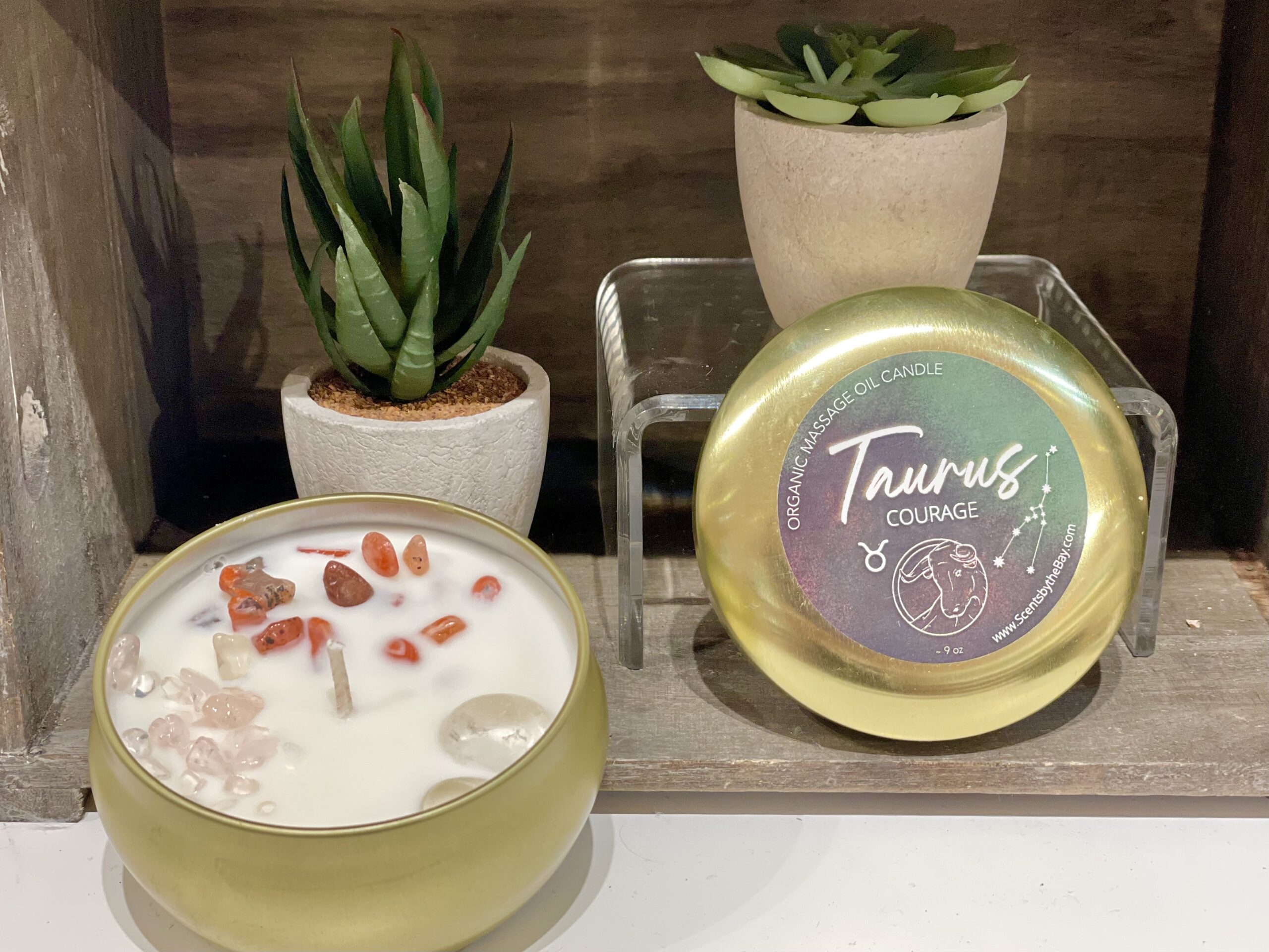 Taurus Massage Oil Candle