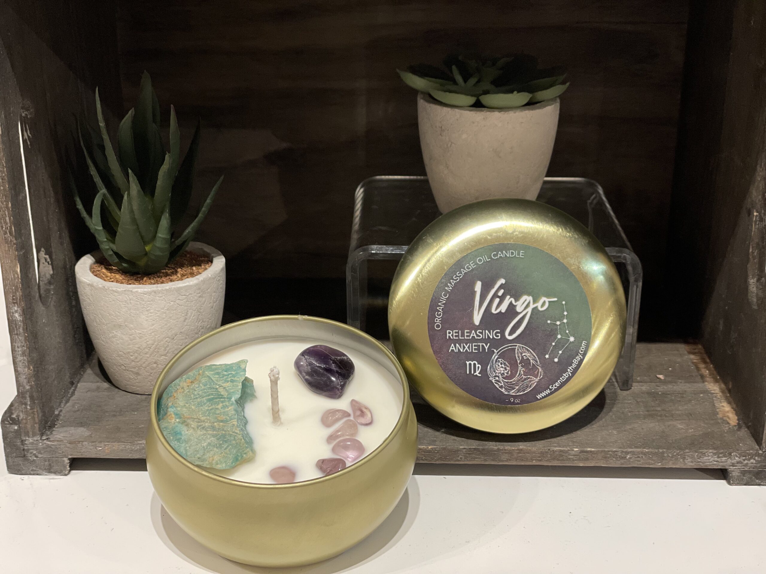 Virgo Massage Oil Candle