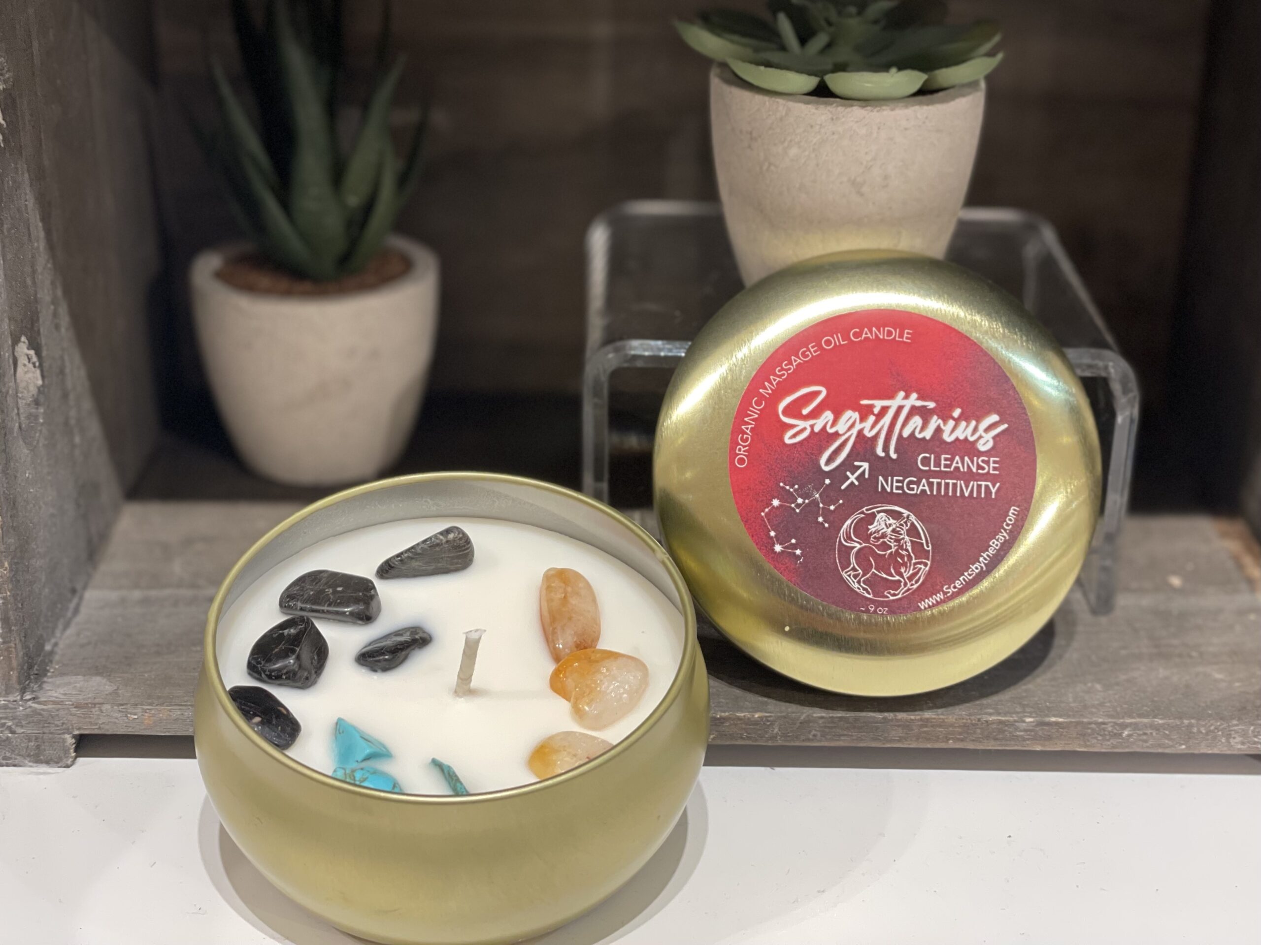 Sagittarius Massage Oil Candle